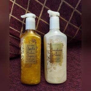Bundle of Sunshine & lemons and apples & briwn sugar luxe creamy soaps by bbw